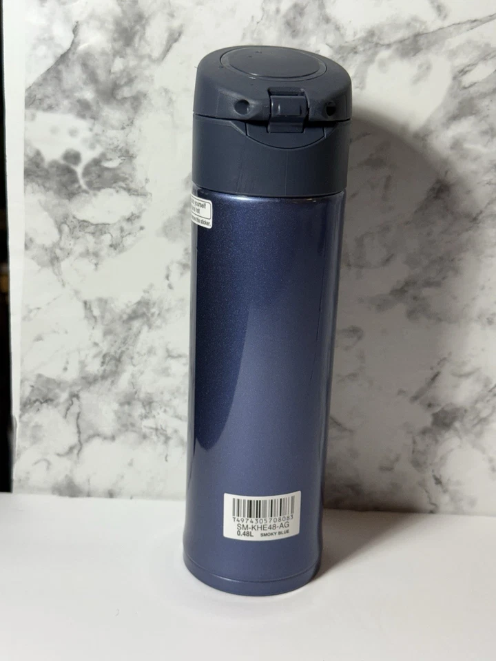 Caneca de aço inoxidável Zojirushi, 16 oz, azul esfumaçado - Imagem 2 de 4