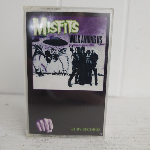 Vintage Misfits Walk Among Us Cassette Tape 1982 Ruby Records Danzig Punk Plays