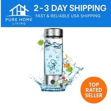 Borosilicate Glass Hydrogen Water Bottle - Automatic Shut-Off for Safe Hydration