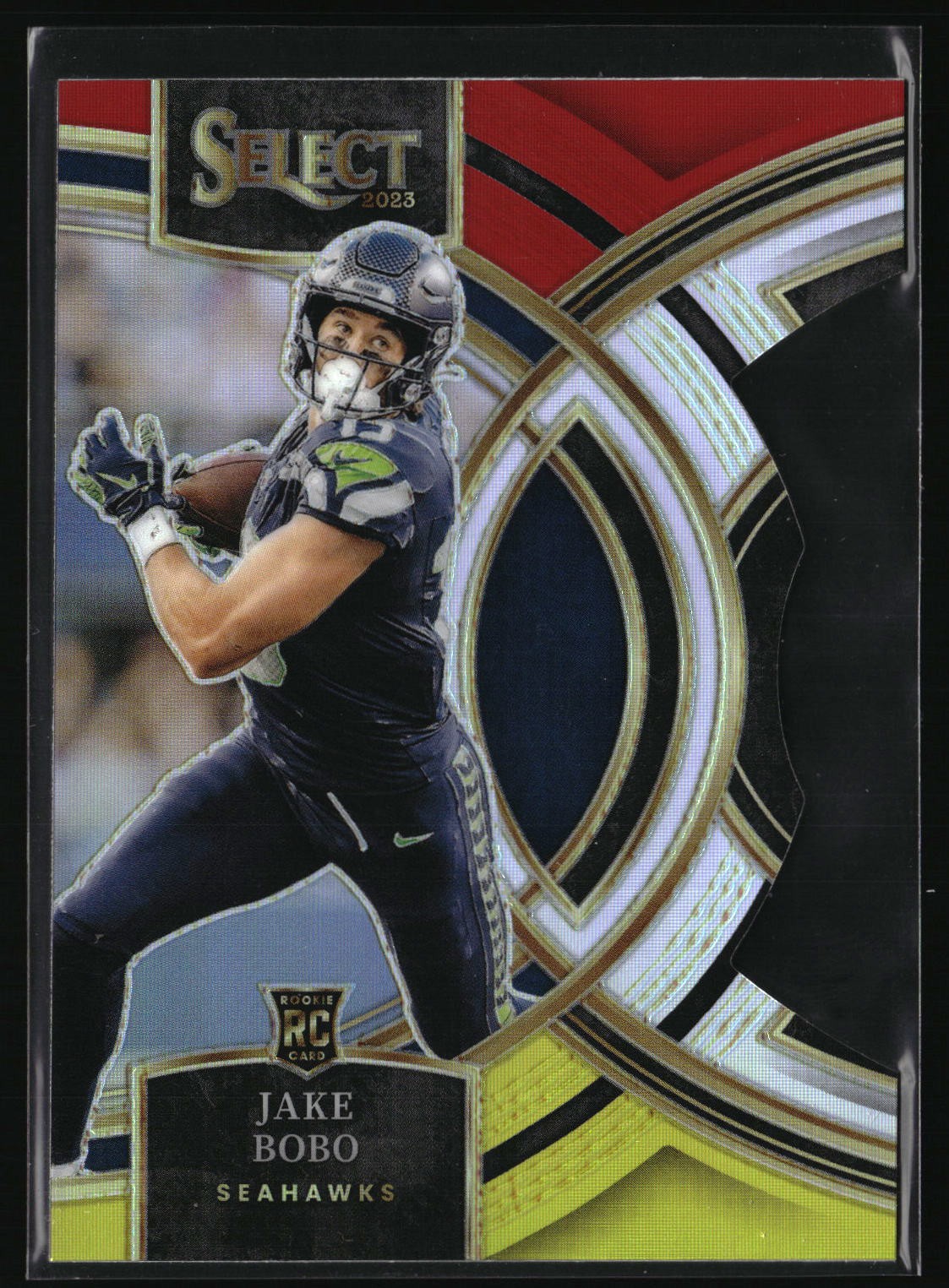 2023 Panini Select #149 Jake Bobo Red and Yellow Prizms Die Cuts