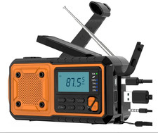 4000Mah Portable Emergency Solar Power Radio Hand Crank Charging AM/FM Weather R