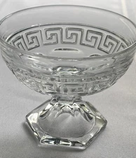 Heisey Greek Key #433 Clear Sherbet Glass