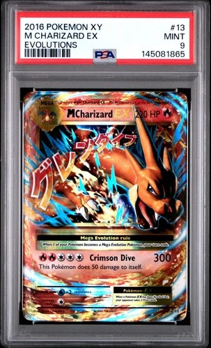 PSA 9 M Charizard EX #13 XY Evolutions 2016 Pokemon MINT 13/108