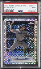 2022 TOPPS CHROME UPDATE X-FRACTOR #USC114 RYAN PEPIOT ROOKIE RC 29/99 PSA 9