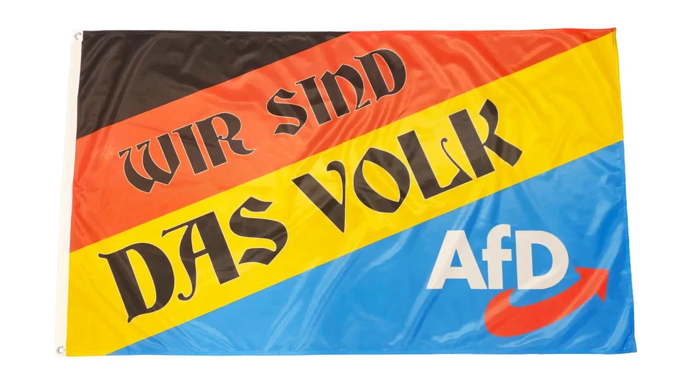 PREMIUM Fahne Flagge AfD - Wir sind das Volk - 90 x 150 cm - Bild 2 von 4