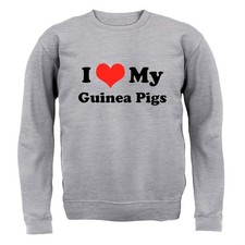 I Love My Guinea Pigs - Adult Hoodie / Sweater - Pig Pets Pet Love Guineapig