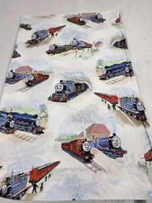 Pottery Barn Kids Thomas the Train TOP FLAT SHEET Toddler Kids 100 Cotton
