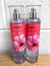 Bath & Body Works POPPY Fine Fragrance Mist Spray 8oz Brand New QTY 2