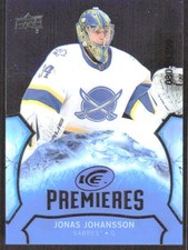 2021-22 Upper Deck Ice #107 Jonas Johansson 2020-21 Upper Deck Ice #/1299