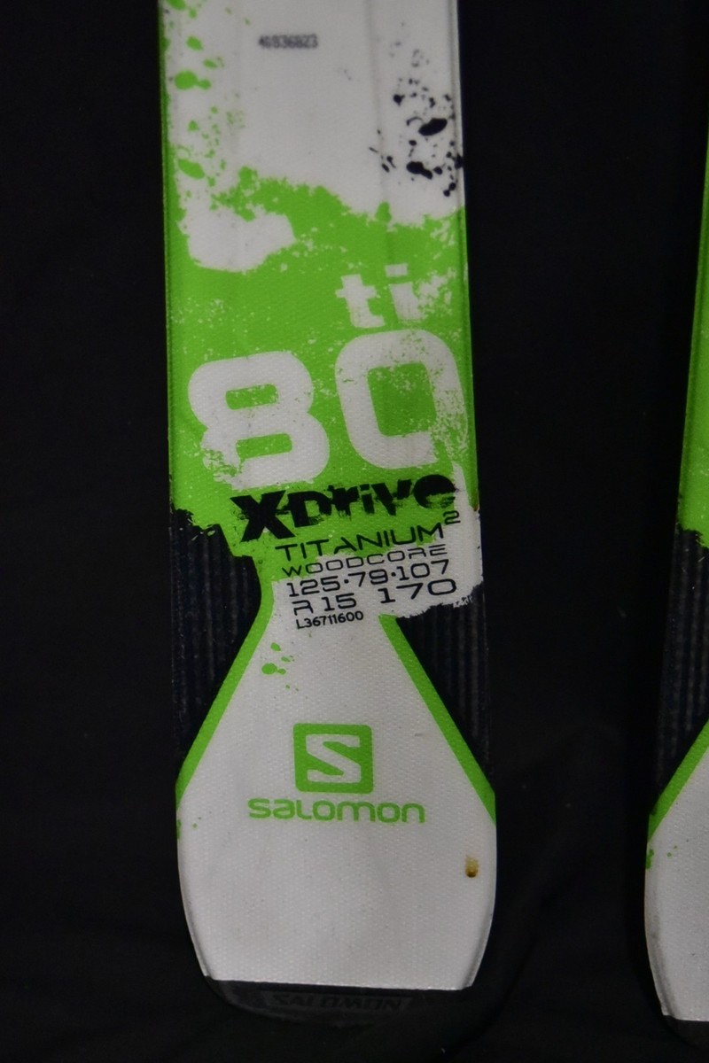 SALOMON X-DRIVE 80TI SKIS SIZE 170 CM WITH SALOMON BINDINGS | eBay