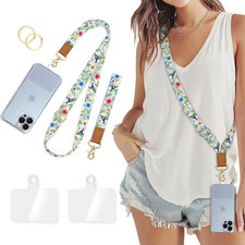 Phone Lanyard Crossbody Wrist Strap, Bird Cell Phone Lanyards for around the Nec