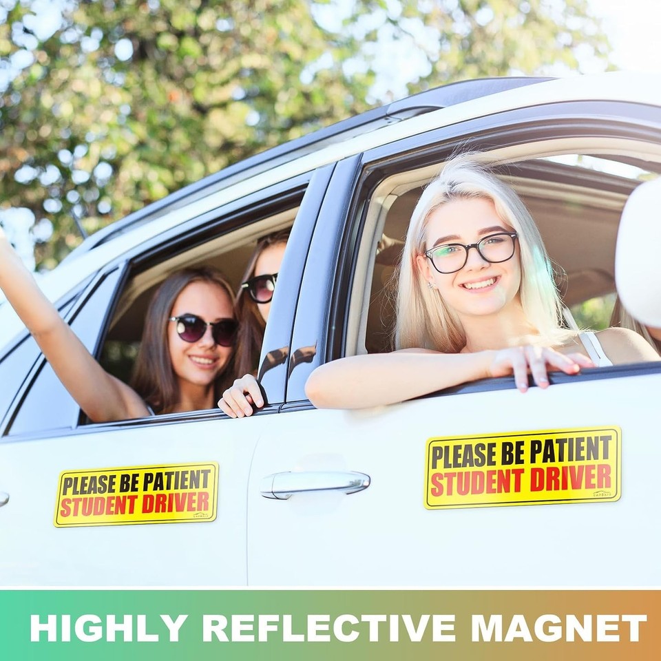 Magnetize Sticker Durable Student Driver Magnets 4