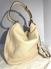 Marc Jacobs Hobo Empire Shoulder City Buff Pebbled Leather Bag. Beige. New