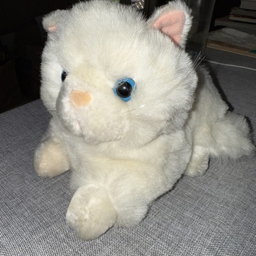 Old MacDonald's Talking Farmyard Friends Plush White Cat Kassi Kitten Works - Picture 2 of 8