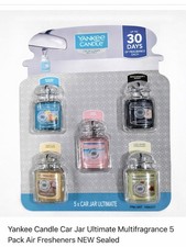Yankee Candle Car Jar Ultimate Multipack 5 Pack Car Air Fresheners Up To 30 Days