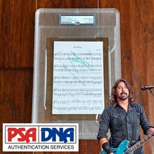 DAVE GROHL Autograph EVERLONG Souvenir Sheet Music Signed FOO FIGHTERS * PSA