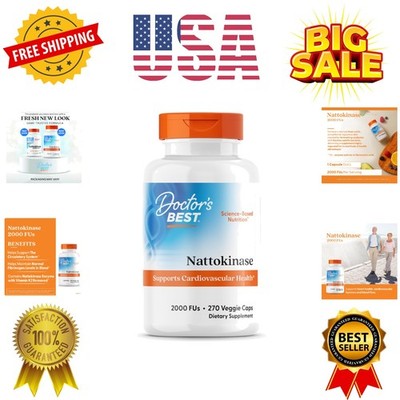 Nattokinase, Non-GMO, , Gluten Free, 270 Veggie Caps