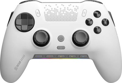 SCUF ENVISION PRO v1 Wireless Gaming Controller for PC - White/Black - VG in Box
