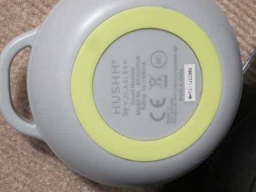 Yogasleep Hushh Compact Sound Machine White Noise Baby 3HUS1GYGN Gray - Picture 7 of 7