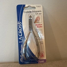 LOT OF 2 - LaCross Cuticle Nippers - Half Jaw #75883 NEW AND SEALED.