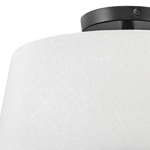 Lark 83773 Beale 2 Light 14"W Semi-Flush Ceiling Fixture - Black - Picture 4 of 5