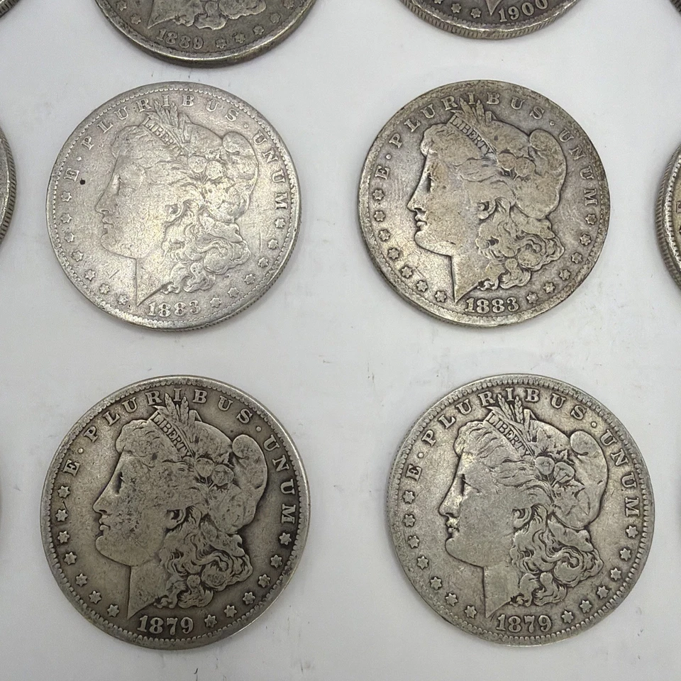 Lot of 16 Silver Morgan Silver Dollars Circulated Condition/ Barber Half Dollar - Image 3 of 4