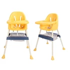 Baby High Chair With Safety Harness Height Adjustable Convertible Baby Dinin NEW