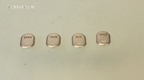 4X Panel Switch Cover Cap Fit For Harley Touring Electra Road Glide 1996-2013 US - Picture 16 of 16