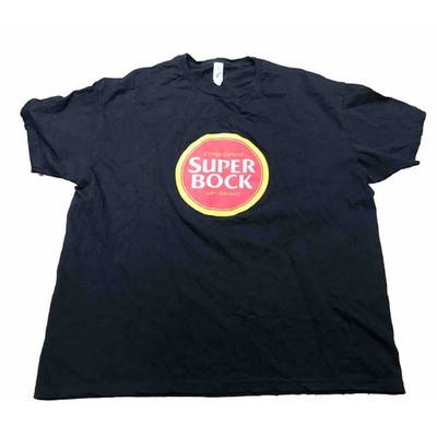 Super Bock Logo Classic American Funny Men's T-Shirt Size XL - Black - Fast Ship