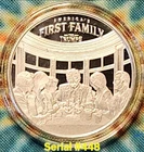 AMERICA'S FIRST FAMILY THE TRUMPS ! Donald J. Trump 1 Oz .999 Fine Silver Round