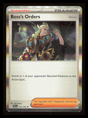 Boss's Orders 172/193 PAL Paldean Evolved - Rare - Non-Holo - NM