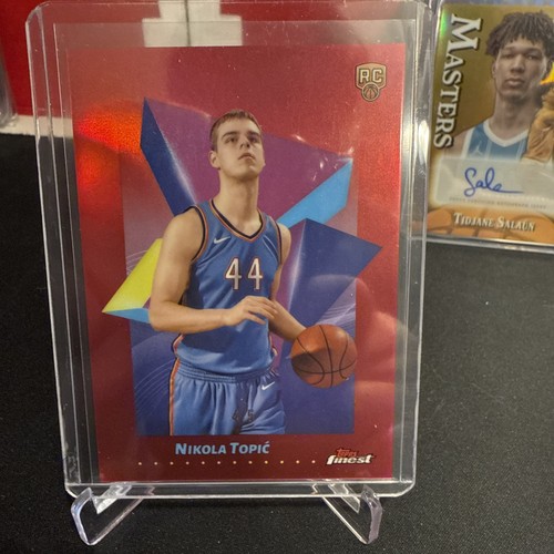 2024-25 Topps Finest #269 NIKOLA TOPIC True Red Refractor 4/5 RC ROOKIE