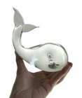 Vintage Licio Zanetti Murano Italy Art Glass Signed Whale Paperweight Figurine