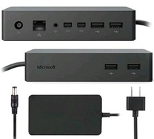 Microsoft Surface Pro Dock 3 4 5 6 7 X Book Go 1661 PF3-00005 PD9-00003 w/ AC