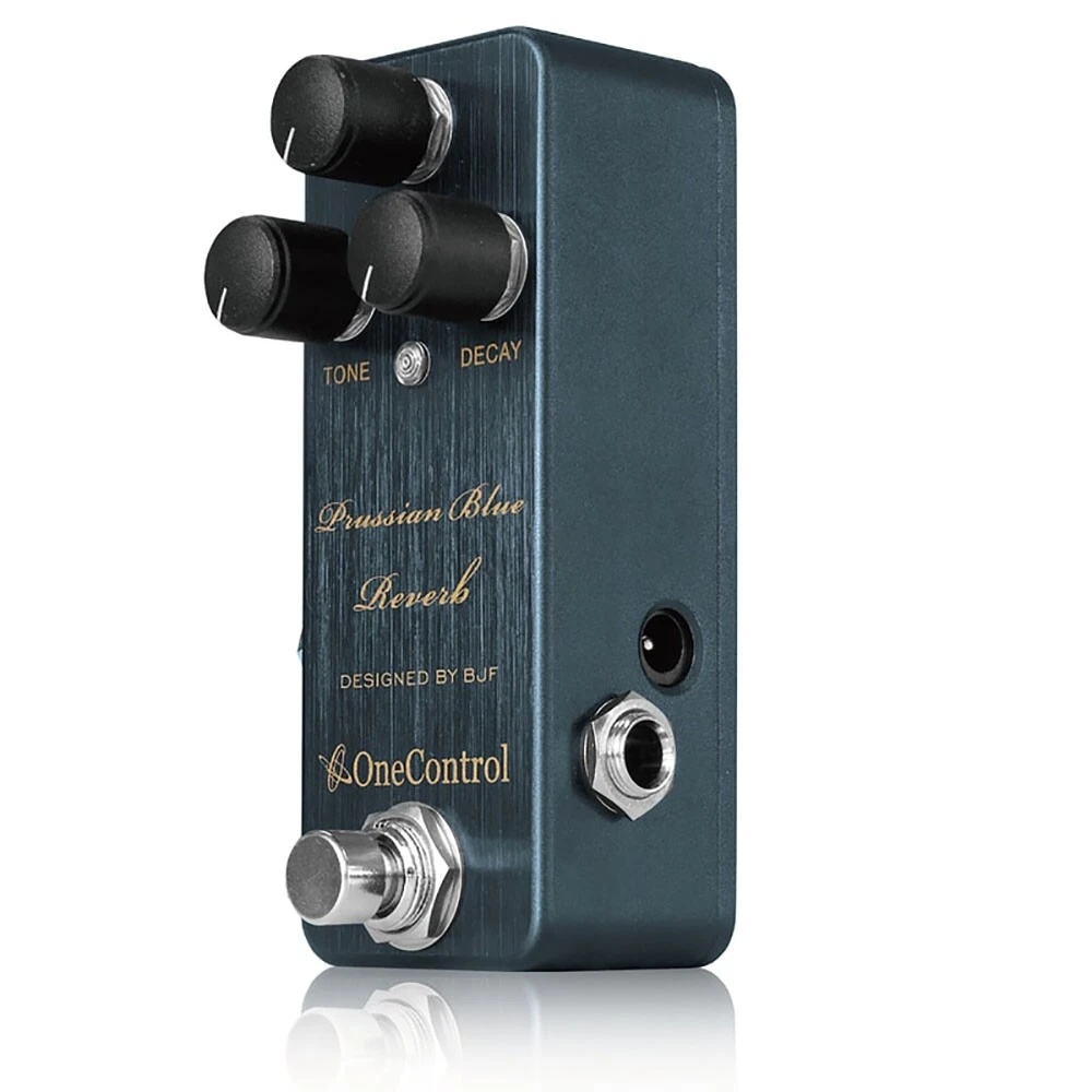 One Control Prussian Blue Reverb BJF Designed True Bypass Guitar