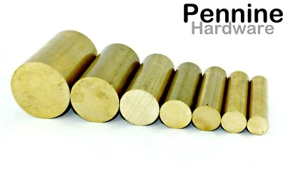 Solid BRASS ROUND BAR - Lathe Milling Machine Model Making Bandsaw Cut Lengths