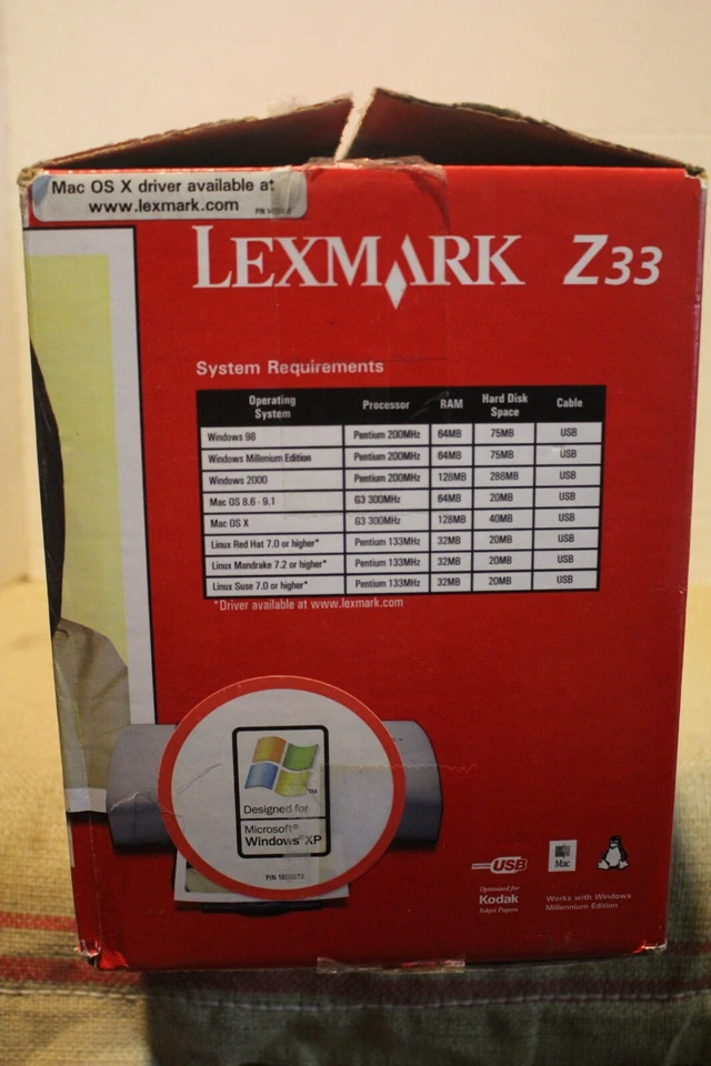 Lexmark Z33 Photo Color JetPrinter New in Open Box, Never Used - Image 4 of 4