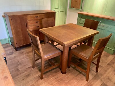 Art Deco dining suite attributed to Bowman Brothers side board
