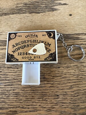 1998 Mini Ouija Board Keychain w/ Planchette-Basic Fun Inc. Offically Licensed