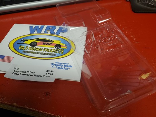 WRP I-02 Laydown Driver Drag Interior w/ Wheel Tubs Lexan 1/24 from Mid America