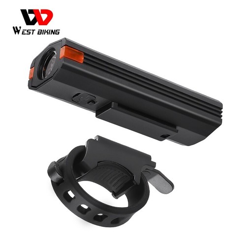 WEST BIKING Waterproof Bike Light Rechargeable LED Bicycle Front Headlight Black - Picture 5 of 21