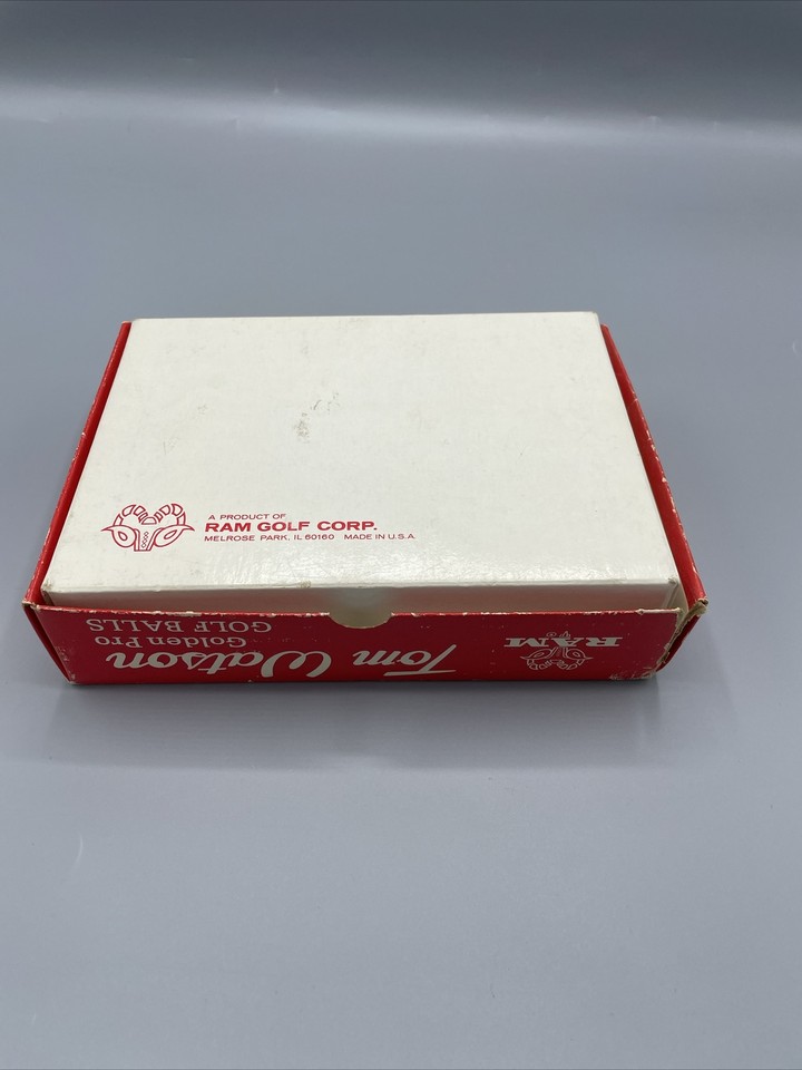 Tom Watson Golf Balls Golden Pro In Original Box Ram Golf Vintage Golf