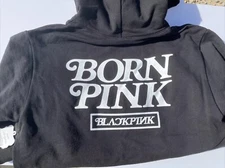 NWT MEDIUM VERDY x BLACKPINK BORN PINK AMEX TOUR BLACK HOODIE SZ M