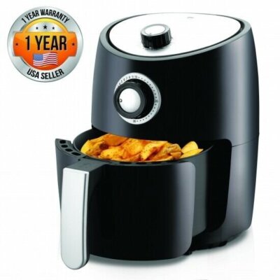 Nutrichef PKAIRFR18 Air Fryer Oven 2 Quart - 1000w, Large Capacity, With Basket