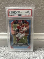 2019 Panini Prizm Blue Wave Patrick Mahomes II #210 PSA 10 SUPERBOWL