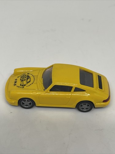 EURO MODELL PORSCHE 911 CARRERA 4 PMG Group YELLOW 1:87 HO scale PROMO RARE - Picture 5 of 6