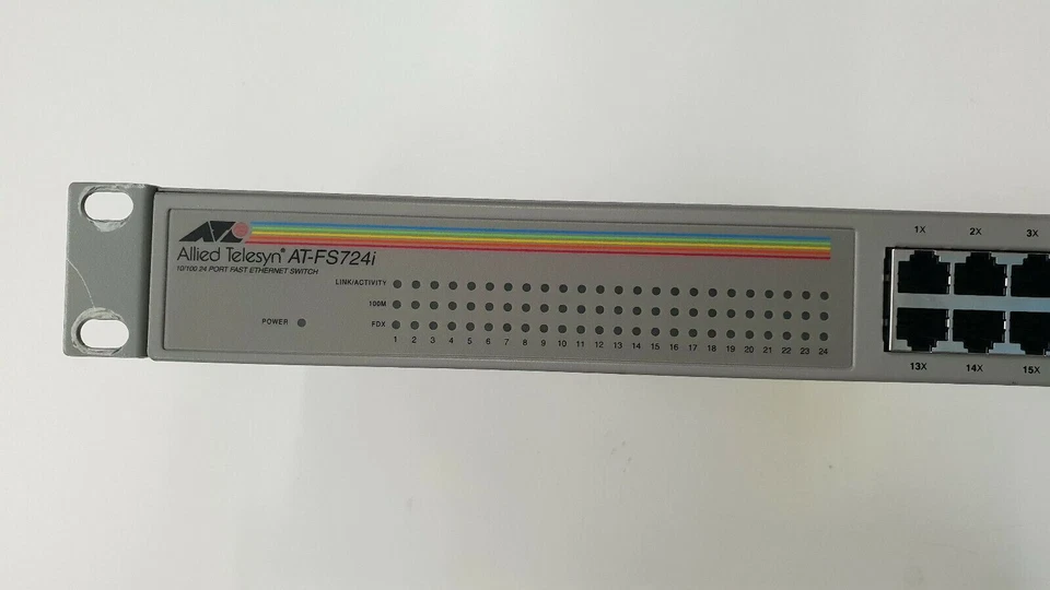 Allied Telesyn AT-FS724i 24 Port Rack Mount 1U Fast Ethernet Switch 10/100Mbps  - Image 2 of 4