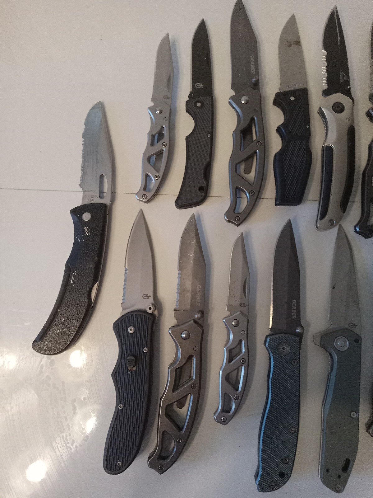 Lot of 23 Gerber Single Blade Folding Knives eBay