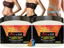 JAR HOT CREAM FAT BURNER REDUCING CREAM 4 Oz LIPO GEL REDUCER FAT BURNING 2 bt