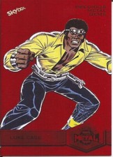 #145 LUKE CAGE Precious Metal Gems RED PMG Marvel Metal Universe Spider-Man UD